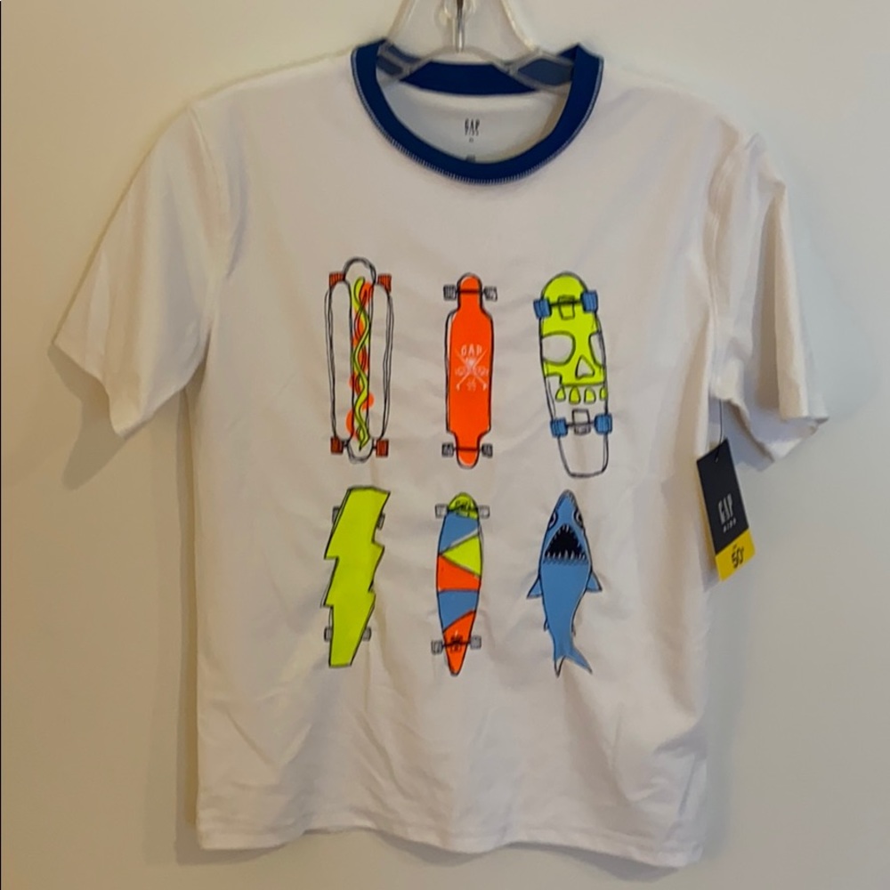 New with tags Kids GAP swim rash guard size XL
